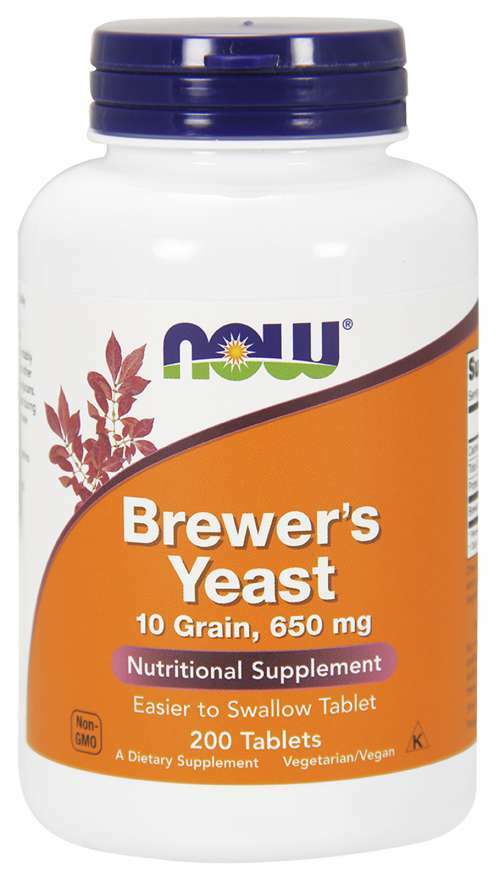 NOW Foods Brewer’s Yeast 650 mg 200 Tabs 06/2026EXP