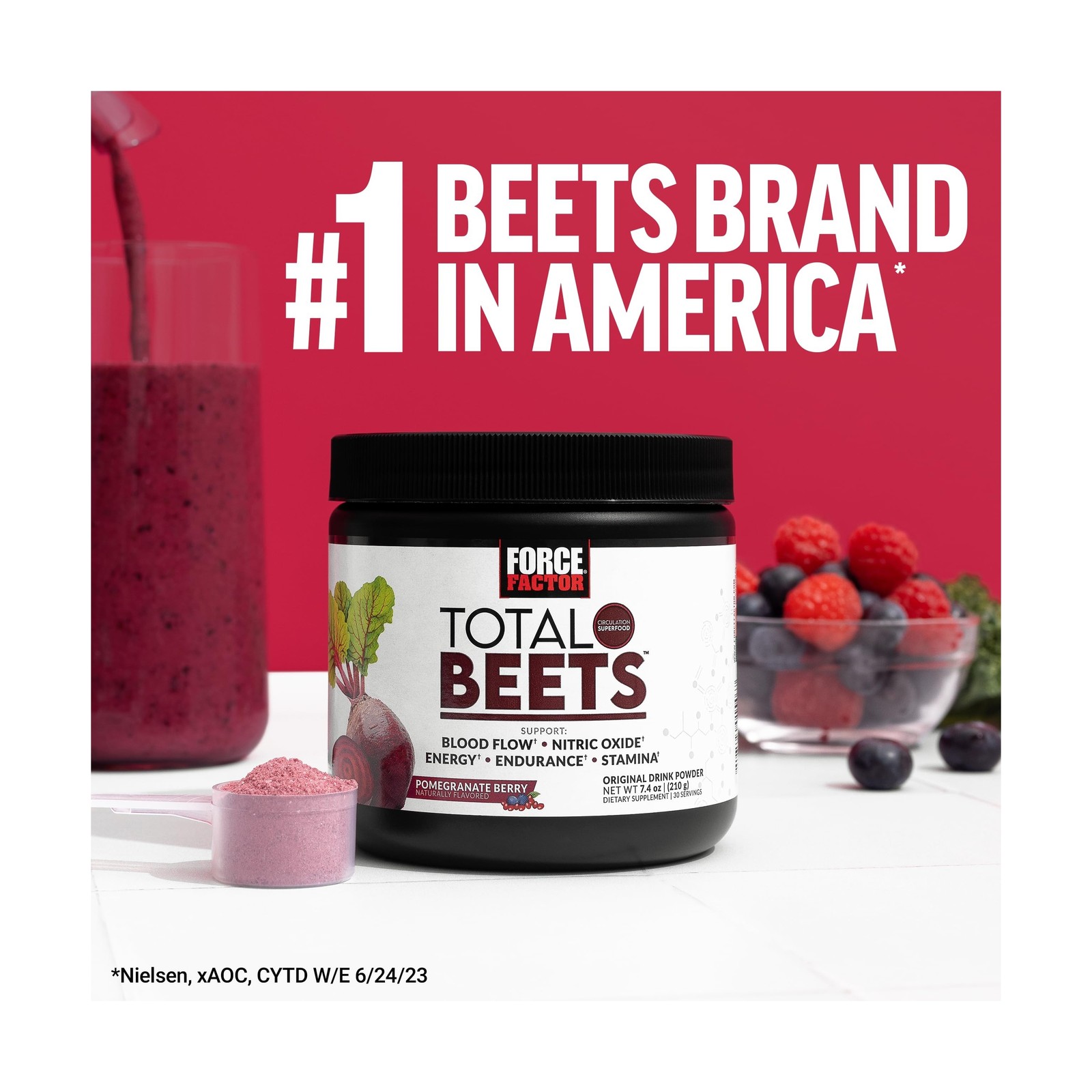 Force Factor Total Beets Blood Pressure Support with Grape Seed Ext… Fast Ship