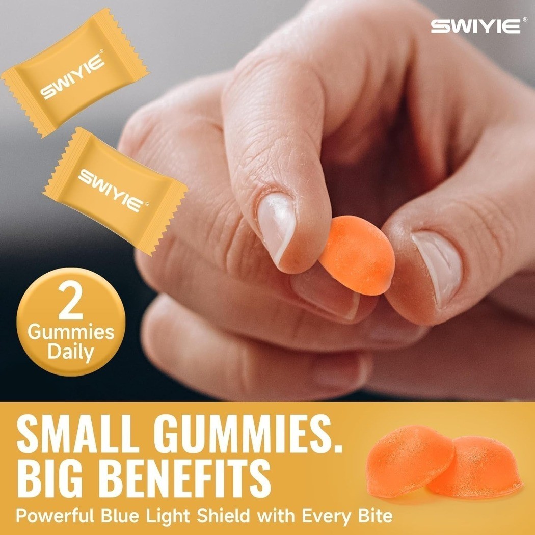 1 – 3 Pack SWIYIE Lutein Gummies with Lutein & Zeaxanthin 60 Gummies NEW