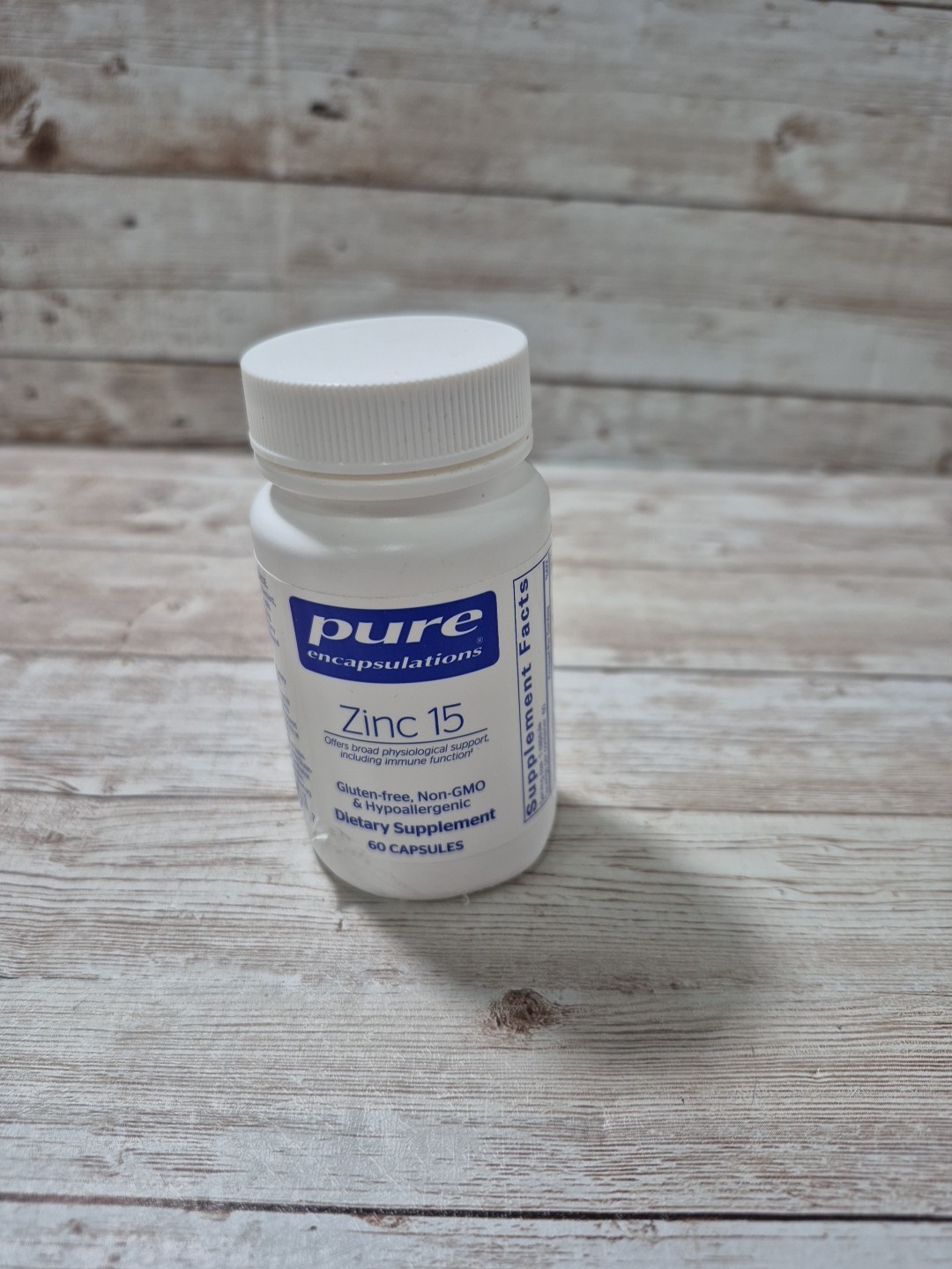 Pure Encapsulations Zinc 15 Picolinate 15mg 60 caps NEW SEALED EXP 06/2027