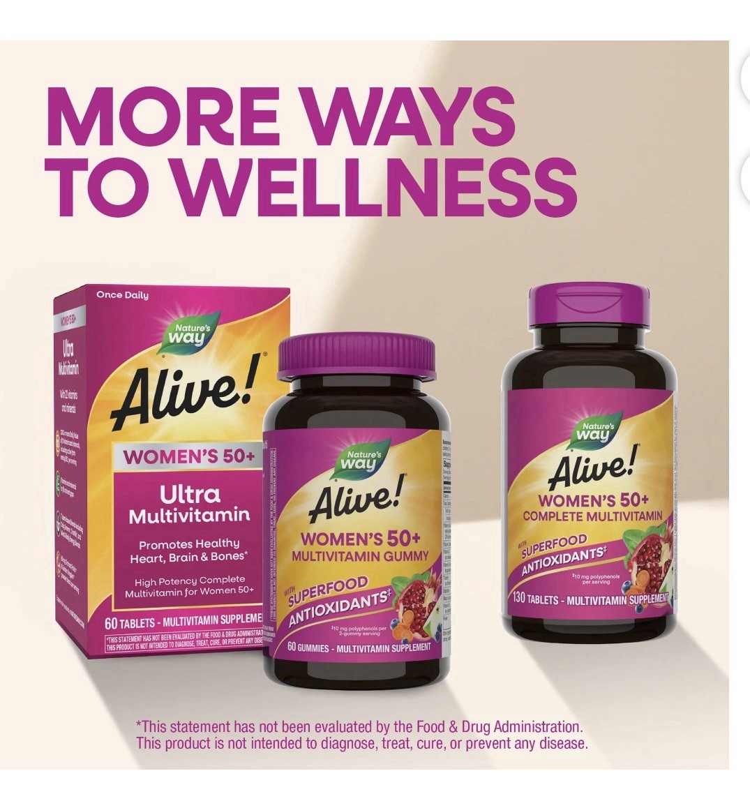 Nature’s Way Alive! Women’s Complete Multivitamin..