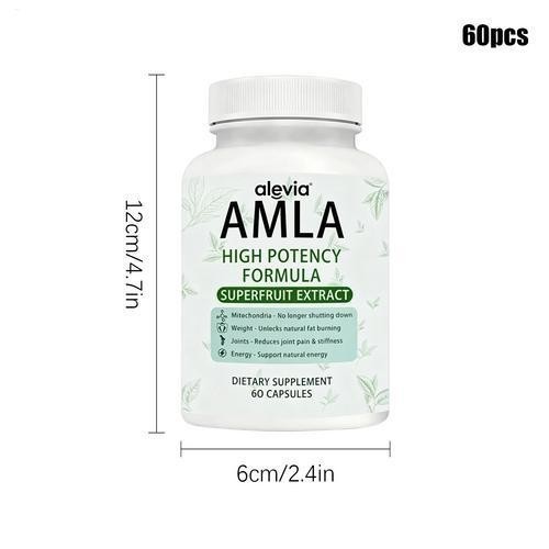 Amla Capsules 1000mg Organic Indian Gooseberry Ayurvedic Alevia Fruit 1-3 pack