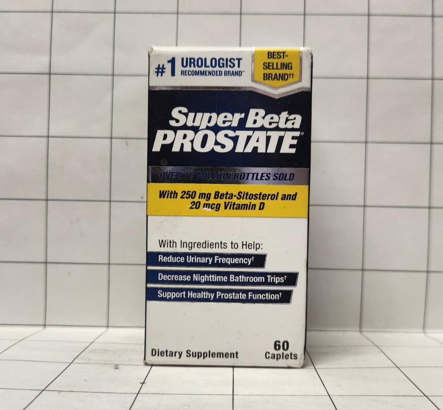 Super Beta Prostate Dietary Supplement 60 Caplets EXP 04/2028 or longer