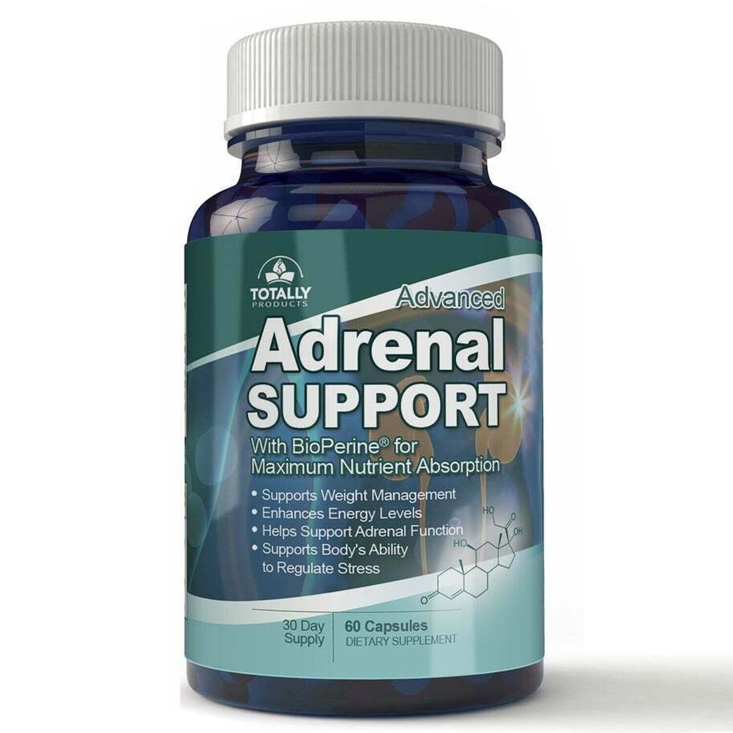 Adrenal Support Energy Dietary Supplement Apple Cider Vinegar Weight Management