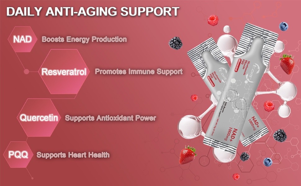NAD+ Supplement 30pcs, Premium Nicotinamide Riboside & Resveratrol, DNA Repair