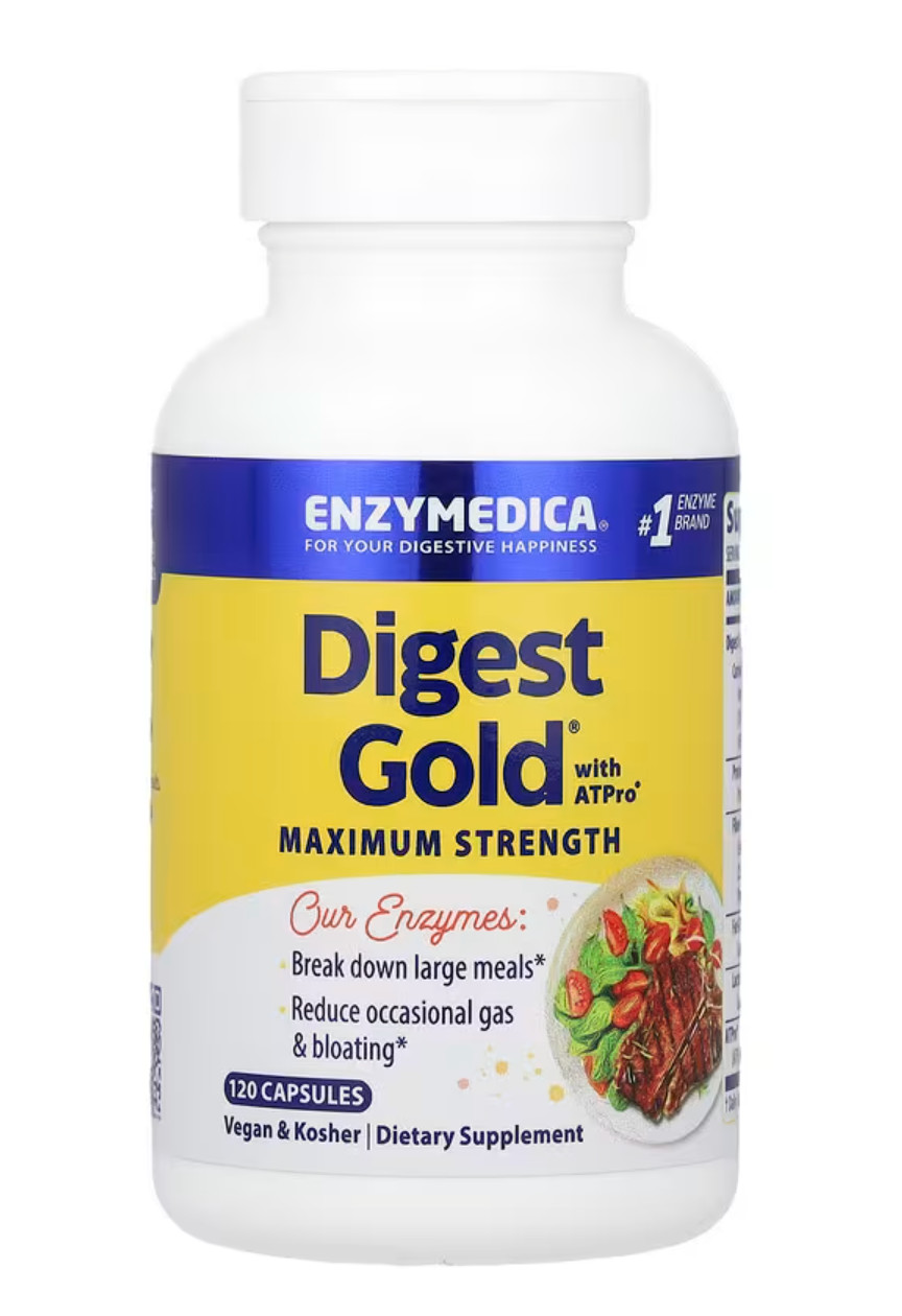 Enzymedica Digest Gold with ATPro 120 Capsules, Optimal Digestive Support