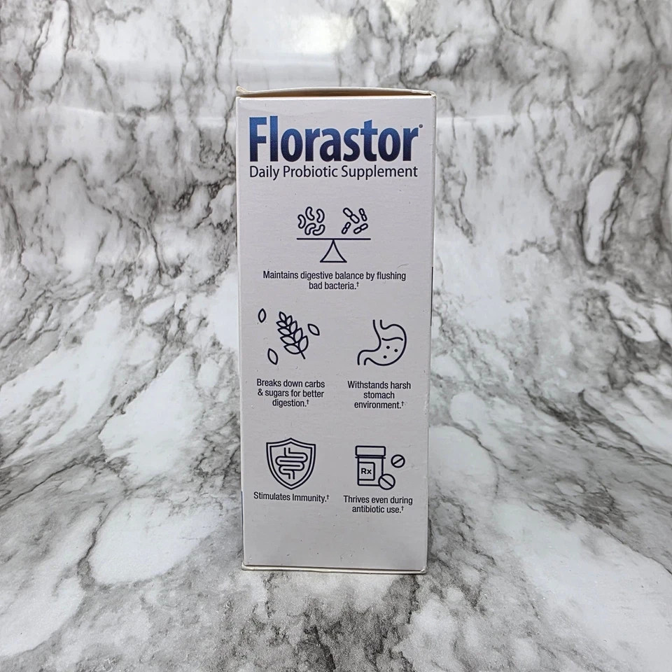 Florastor Daily Probiotic Supplement 100 250Mg Capsules Exp 12/2026