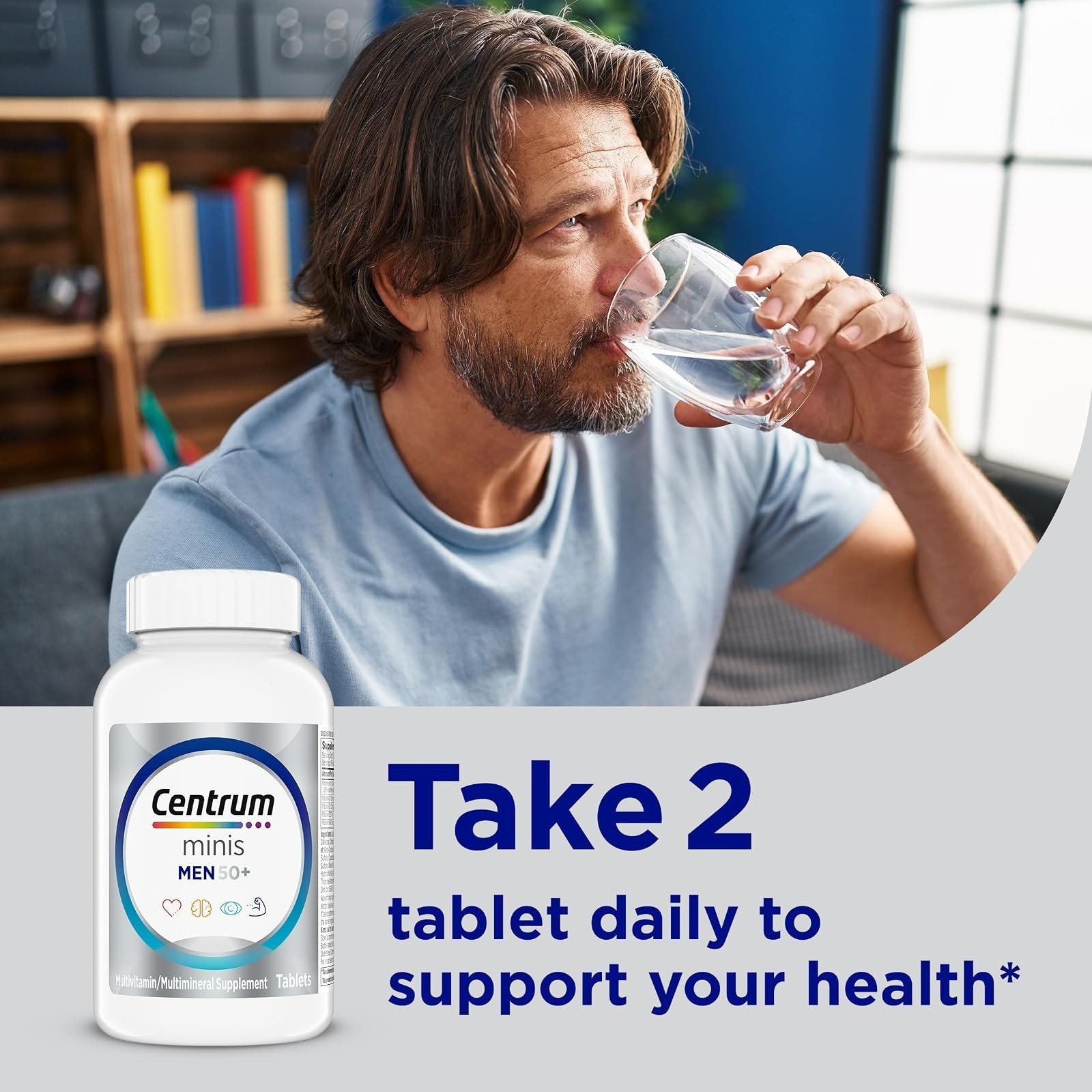 Centrum Minis Silver Multivitamin for Men 50 Plus – 280 Ct