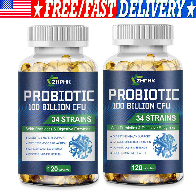 Probiotic for Daily Wellness 100 Billion Cfu 240Capsules Digestive Immune Health