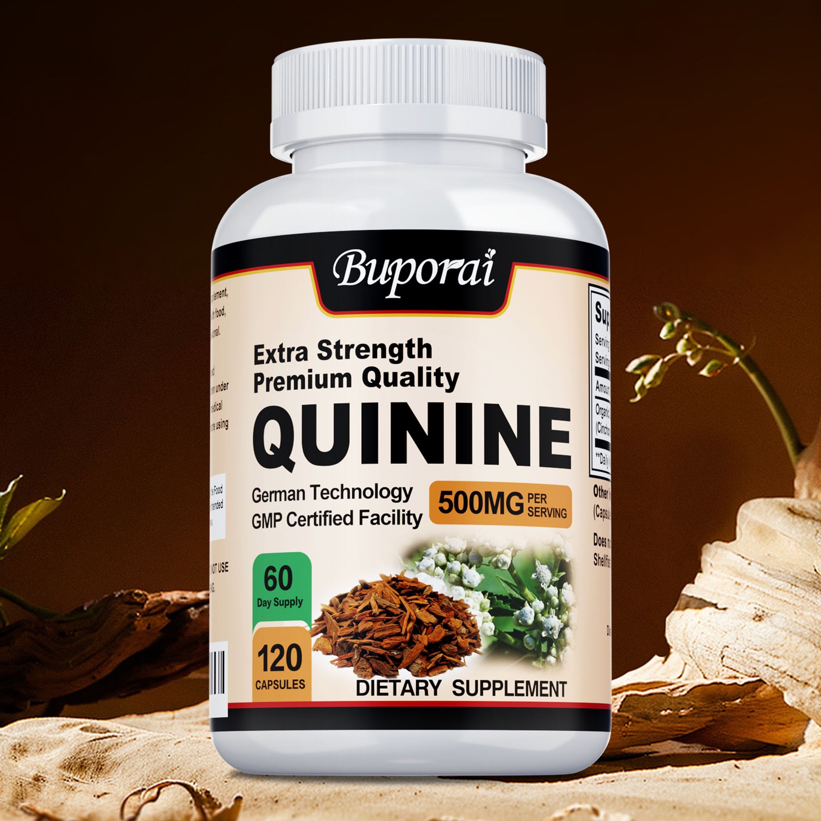 Quinine Capsules 500mg – Support Leg Cramps, Stomach Health & Immune System
