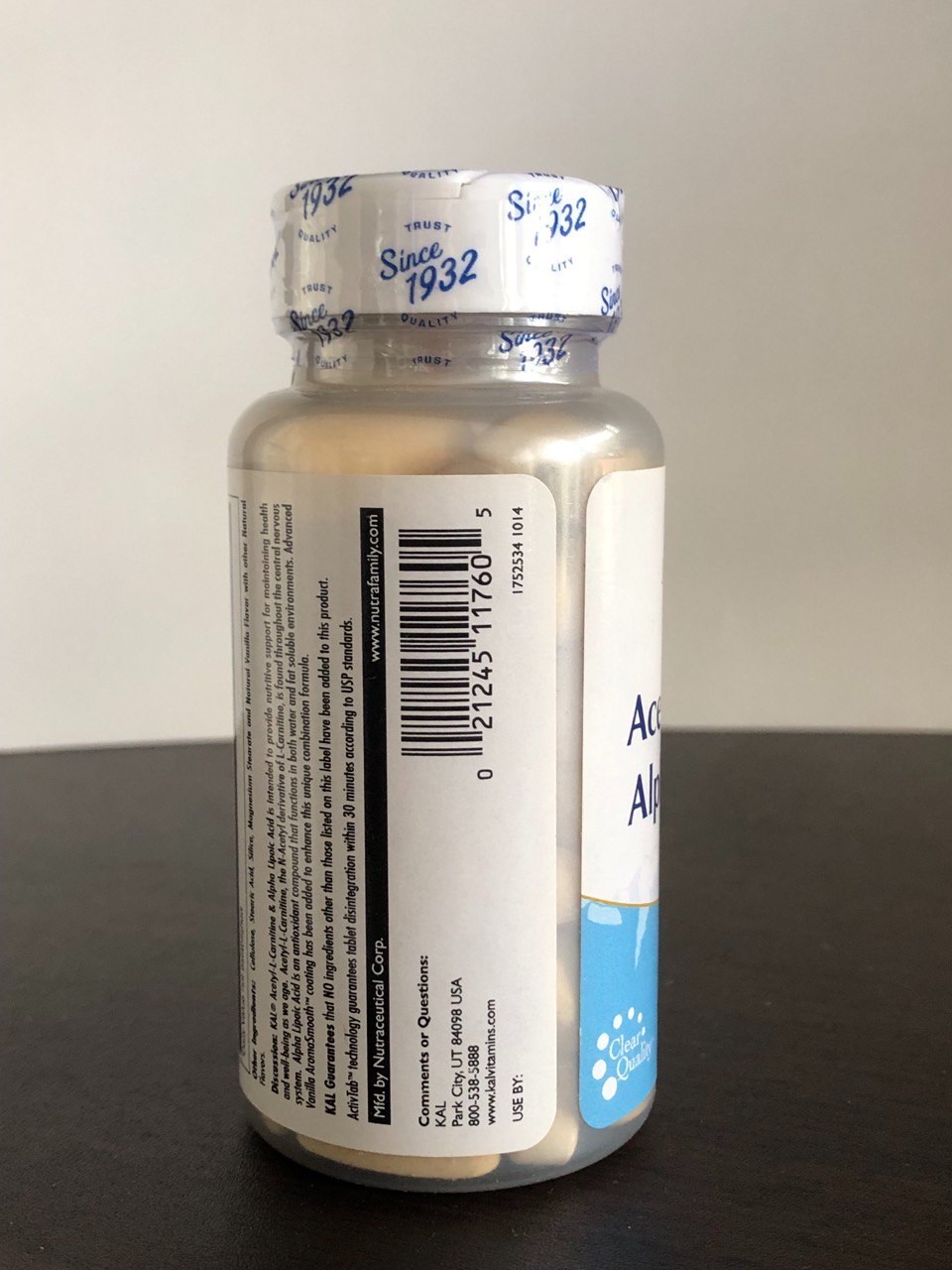 # Kal Acetyl-L-Carnitine & Alpha Lipoic 60 Tablet EXP. 12/2025