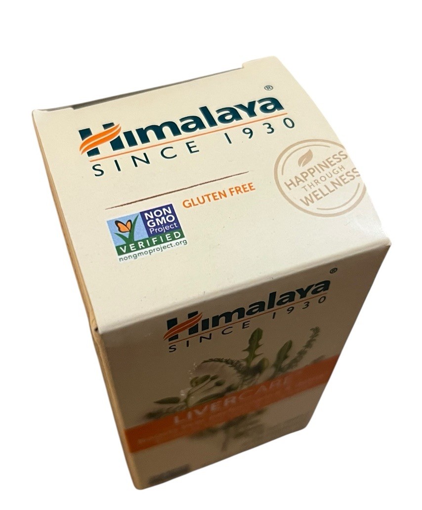 Himalaya LiverCare 90 Vegetarian Caps Dairy-Free, Gluten-Free, GMP Quality 02/29