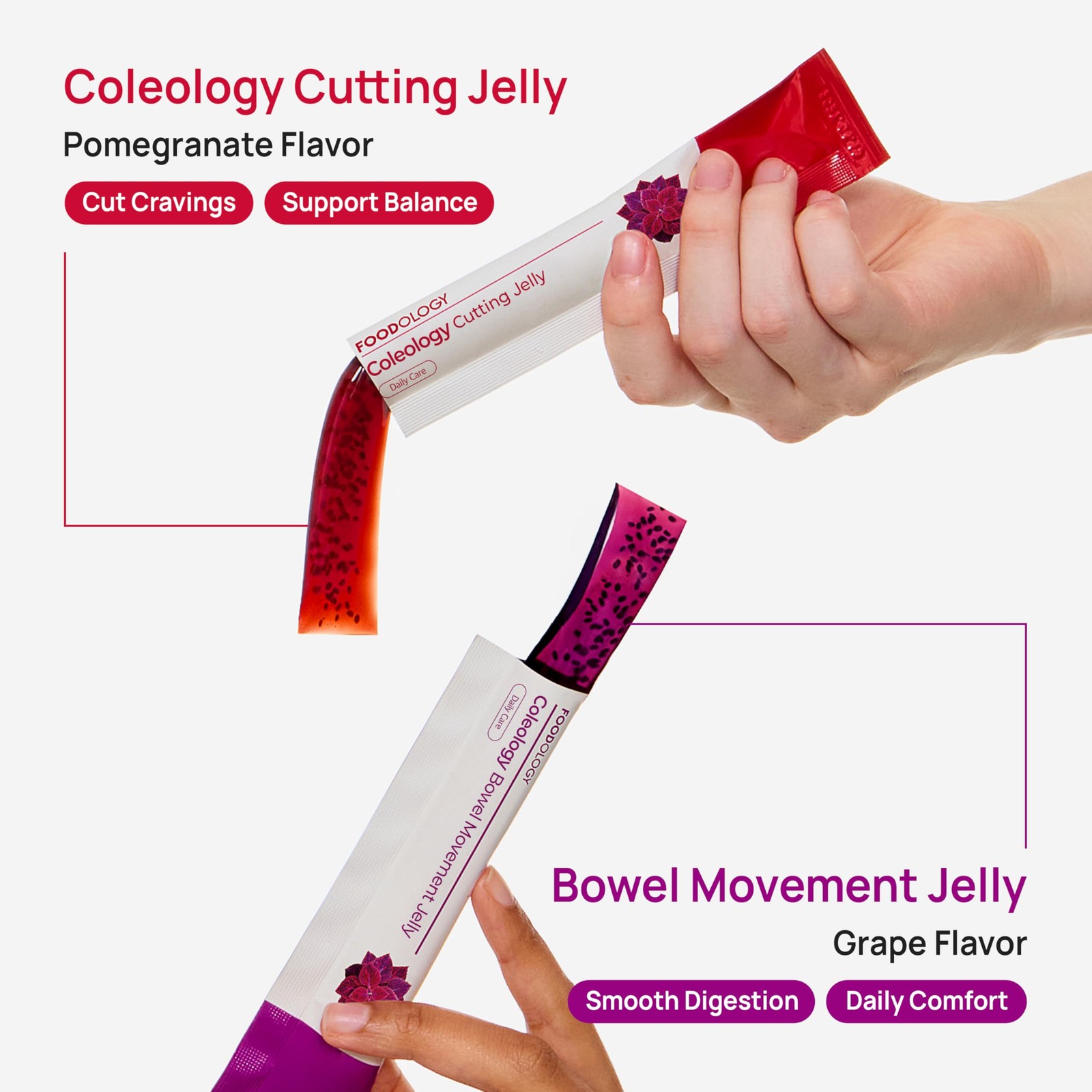 FOODOLOGY Coleology Bowel Movement Jelly Grape & Prune – Prebiotic Fiber Supp…