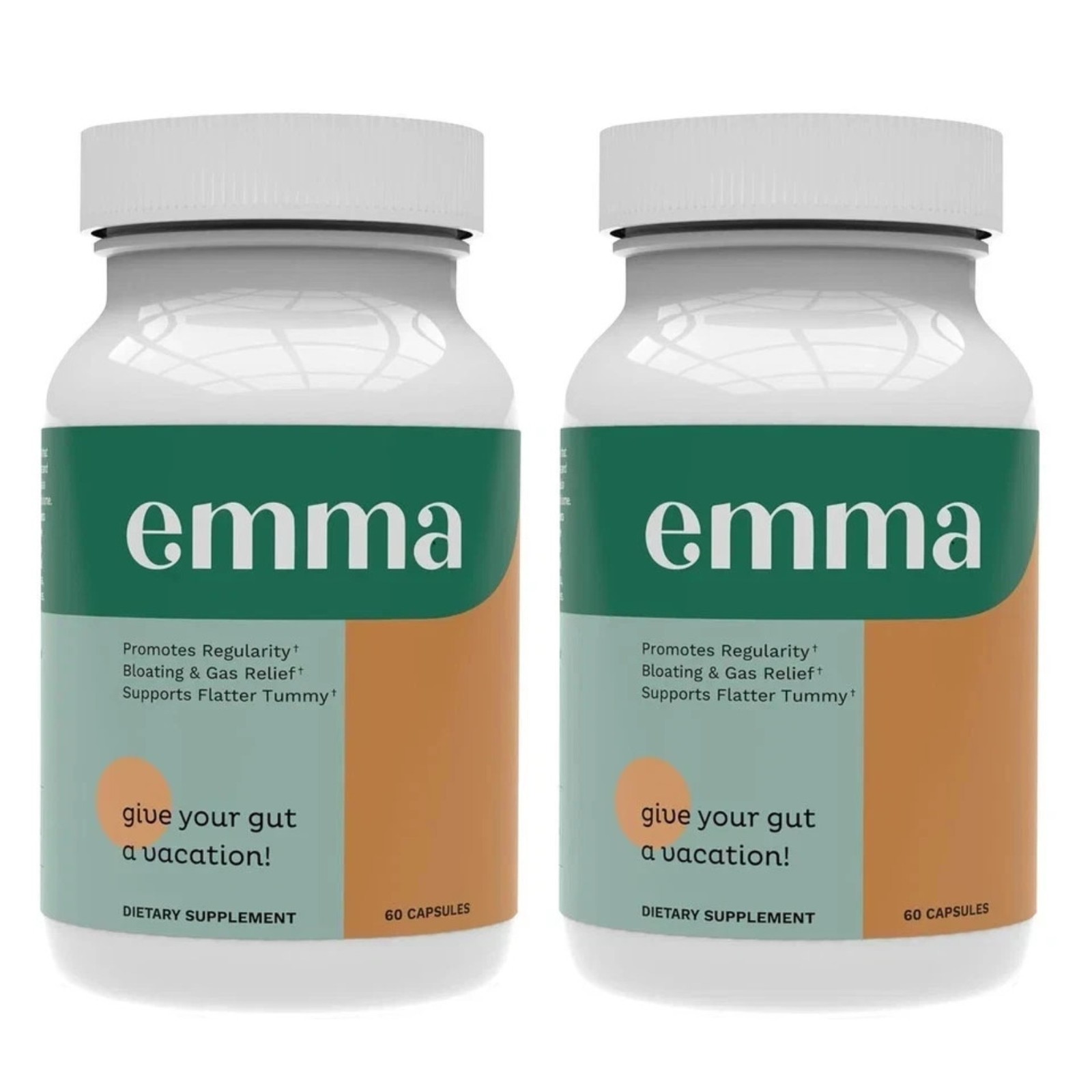 2X Emma Relief Supplement Konsciens Keto for Gut Bloating 60 Capsules