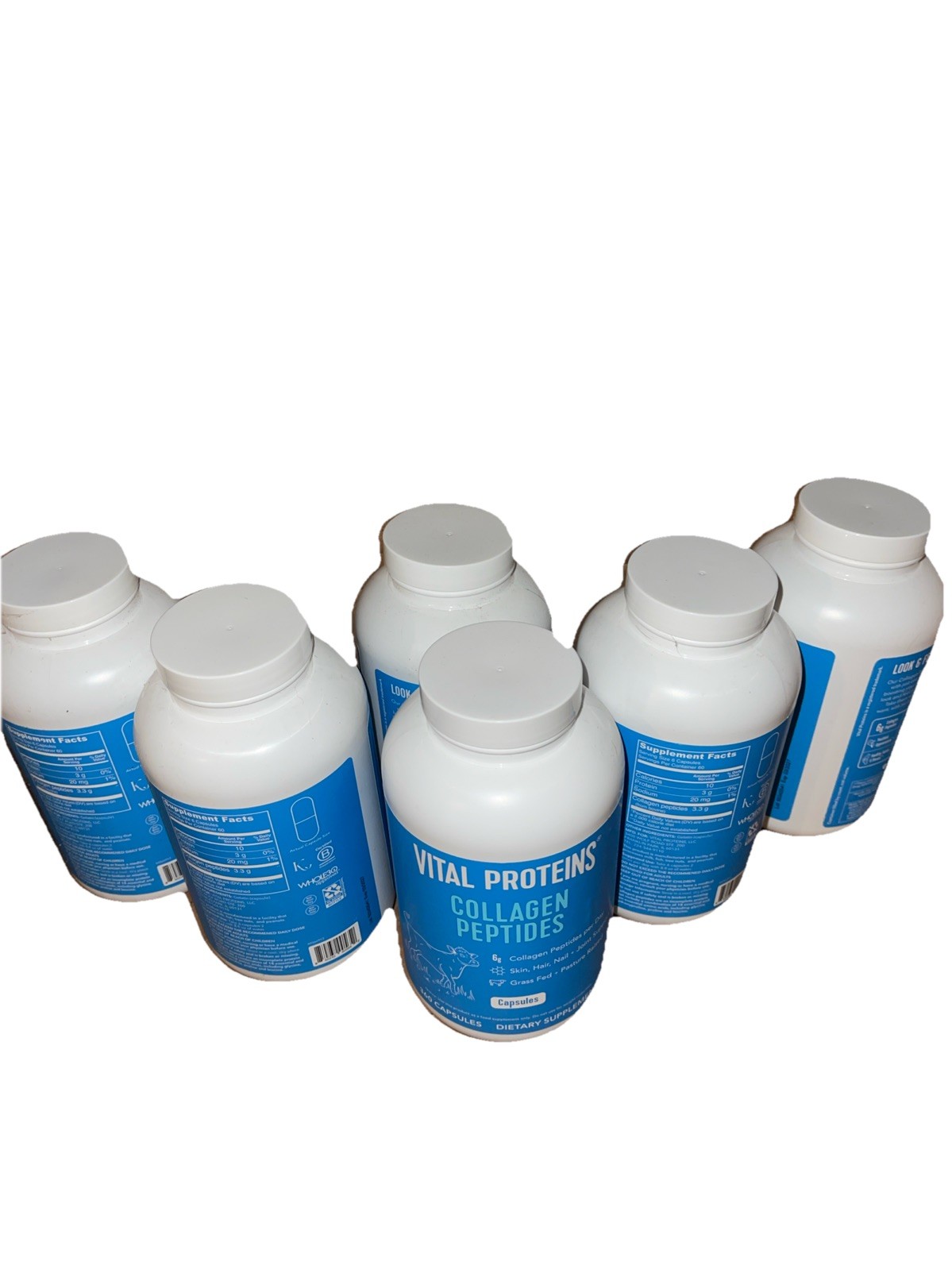 6 Vital Proteins Collagen Peptides 360 Cp Grass Whole Skin Hair Nails 6X360=2160