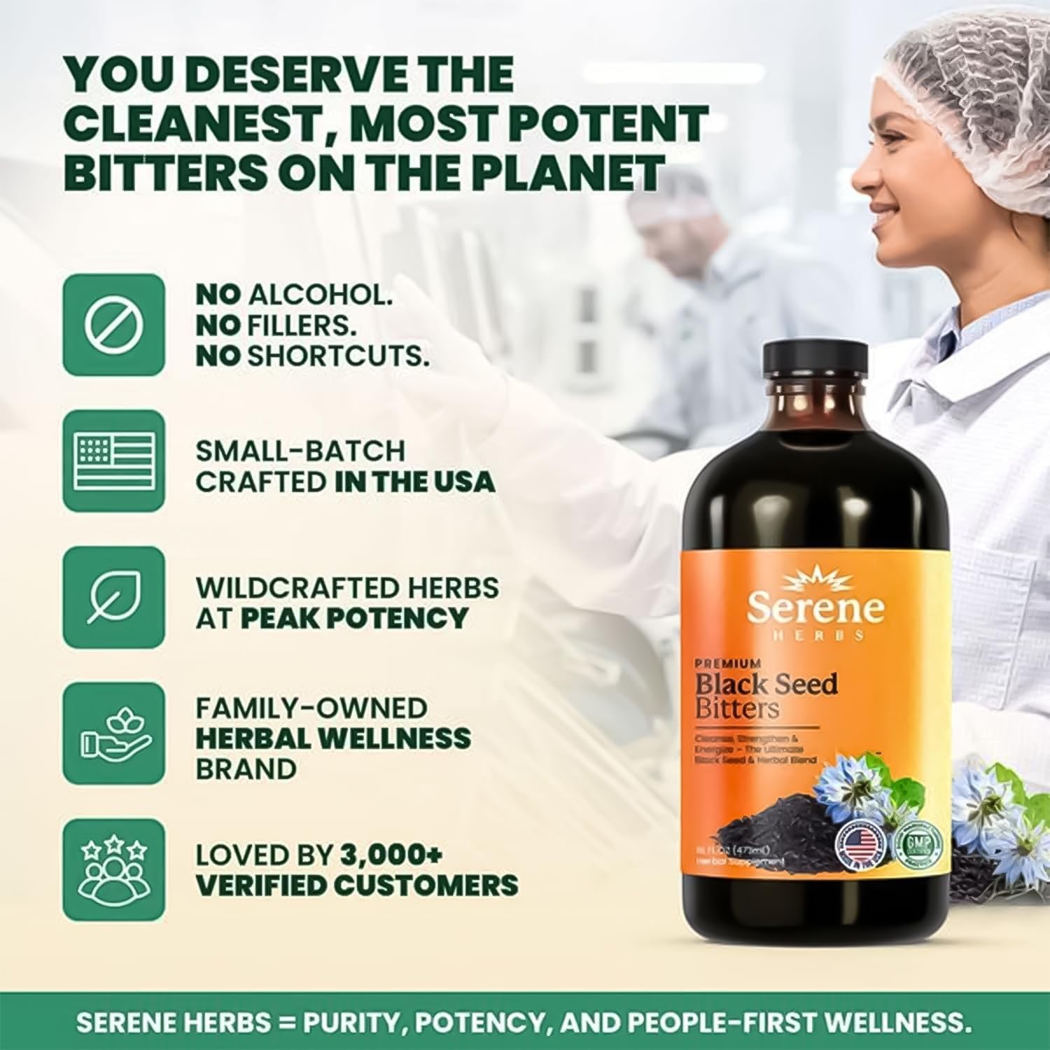 Black Seed Oil Bitters Liquid | Nigella Sativa Immune Digestion | 16 oz