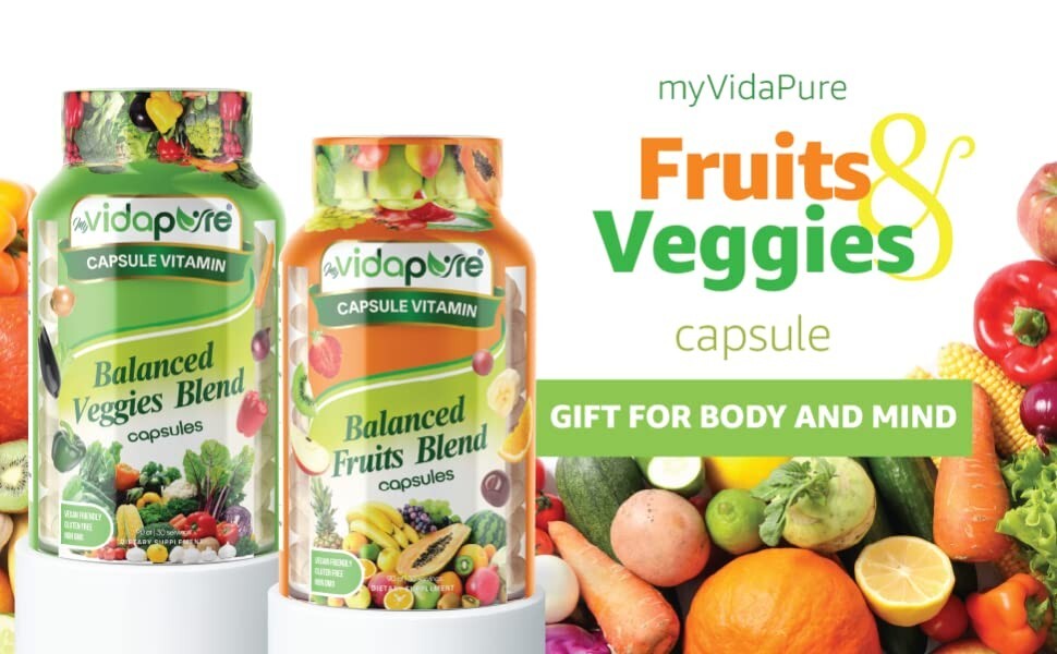 360 Caps Fruits & Veggies – 180 Fruit and 180 Veg (Compare to Balance of Nature)