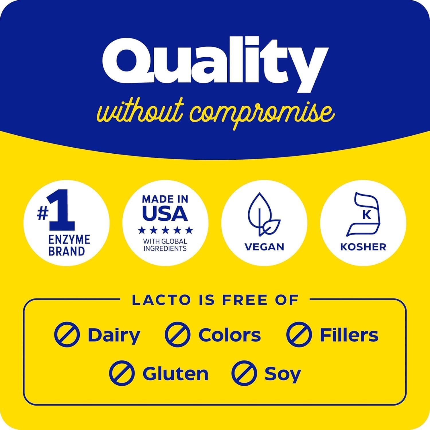 Enzymedica Lacto Max Strength – Dairy Intolerance Digestive Enzymes 30 Capsules