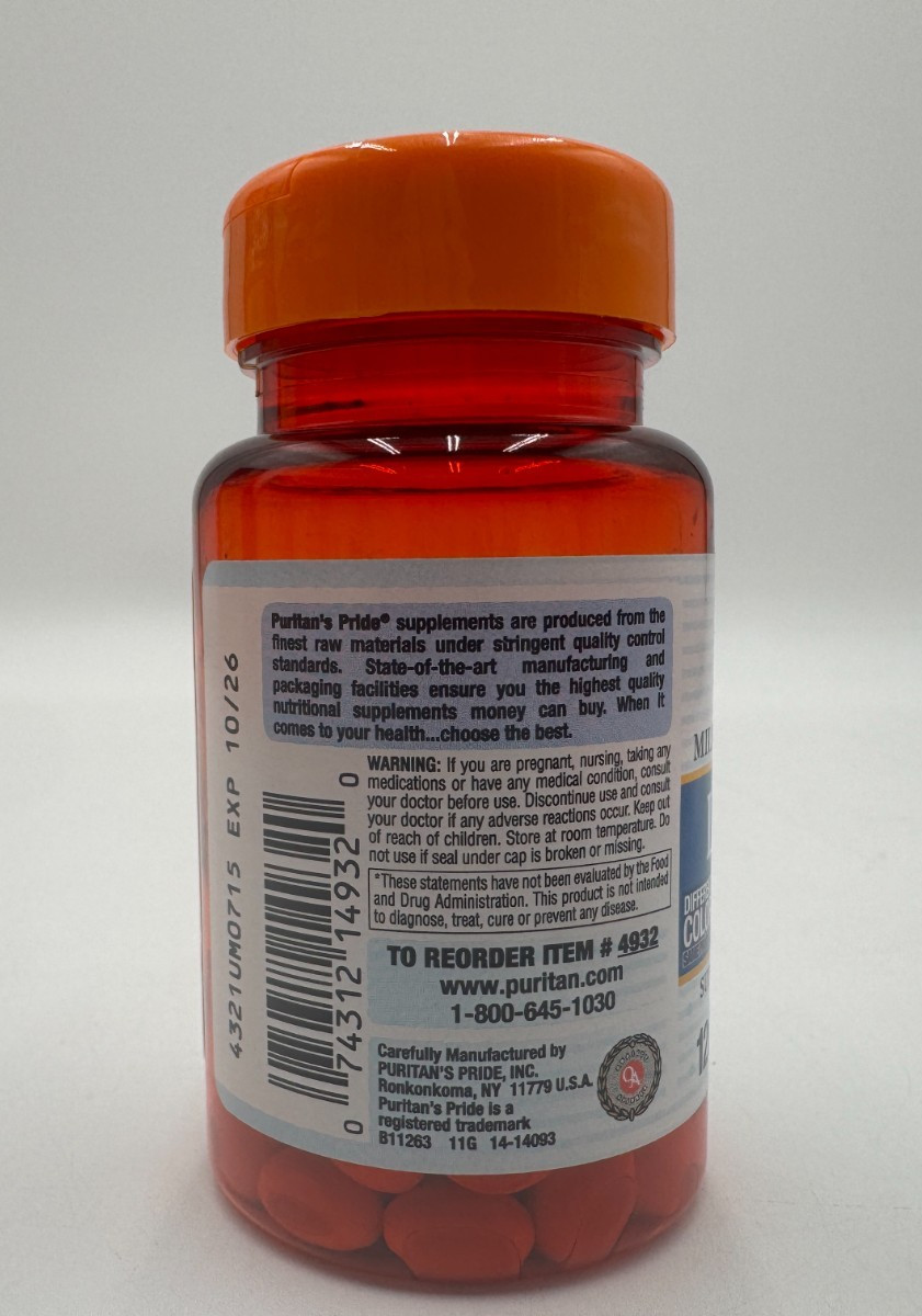 Puritan’s Pride Lactase Enzyme 125 mg, 120 Softgels, EXP: 10/26