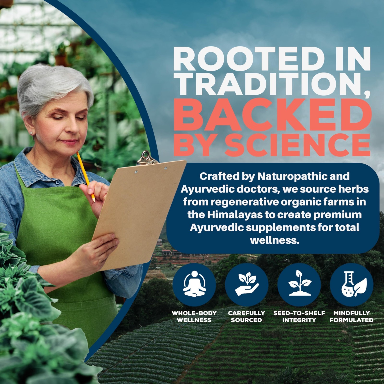 Organic Bacopa Supplements for Memory & Focus, Cognitive Support with Ginkgo & A