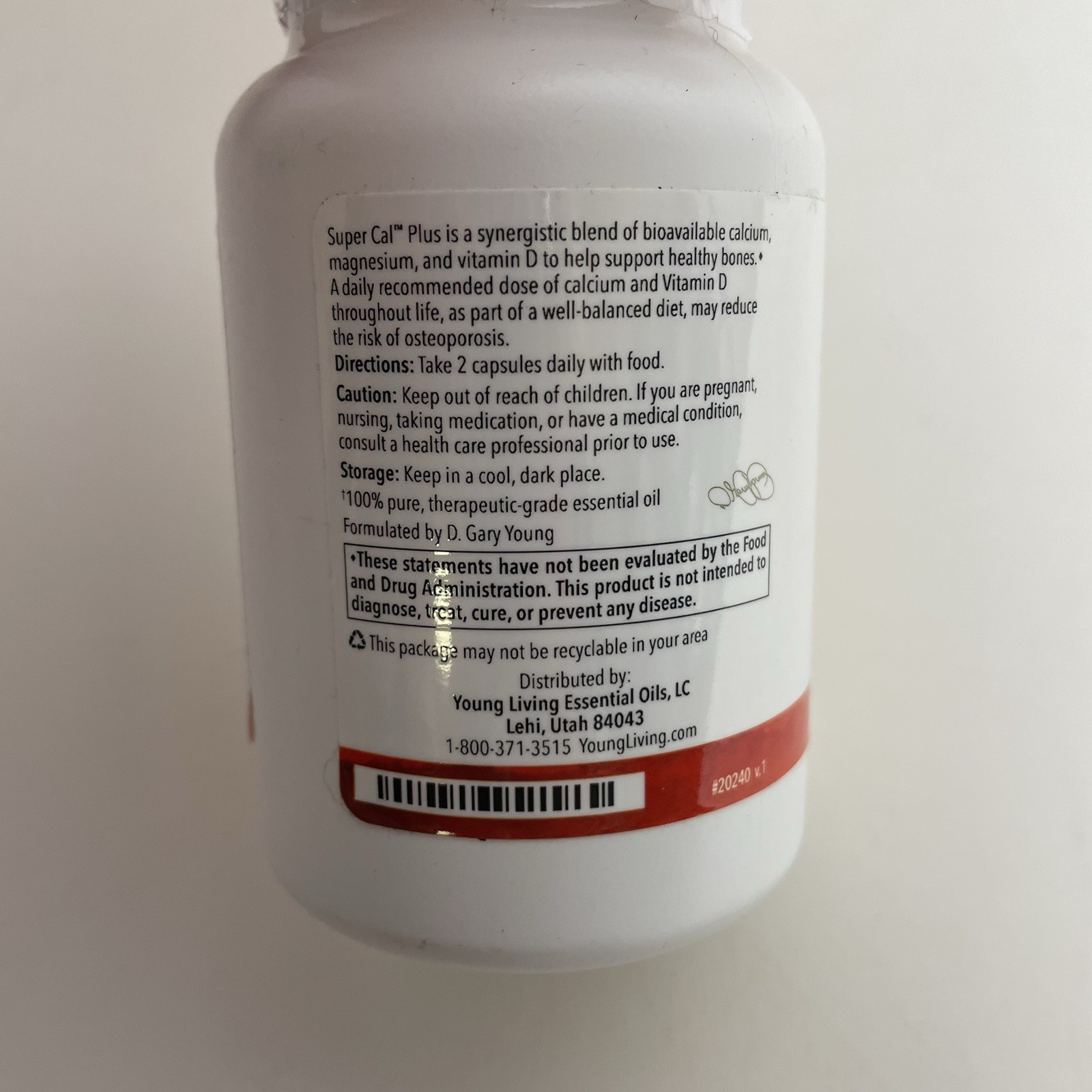 Young Living Essential Oils Super Cal Plus 60 Capsules NEW
