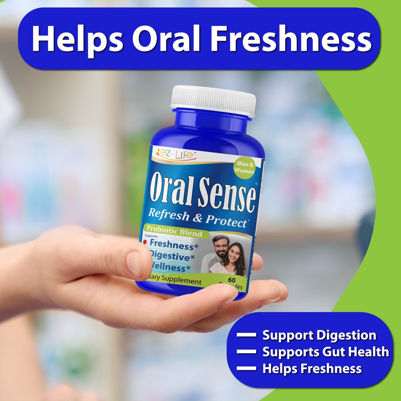 Best Oral Probiotic, Dental Probiotic Supplement Control Bad Breath