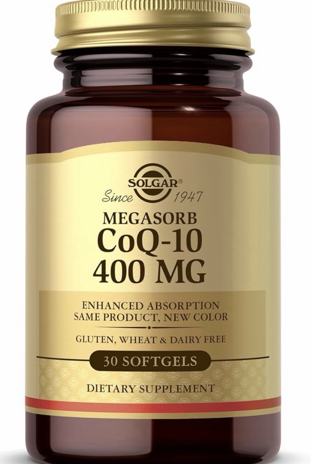 Megasorb CoQ-10 by Solgar, 60 Softgels 400 mg EXP: 12/2028
