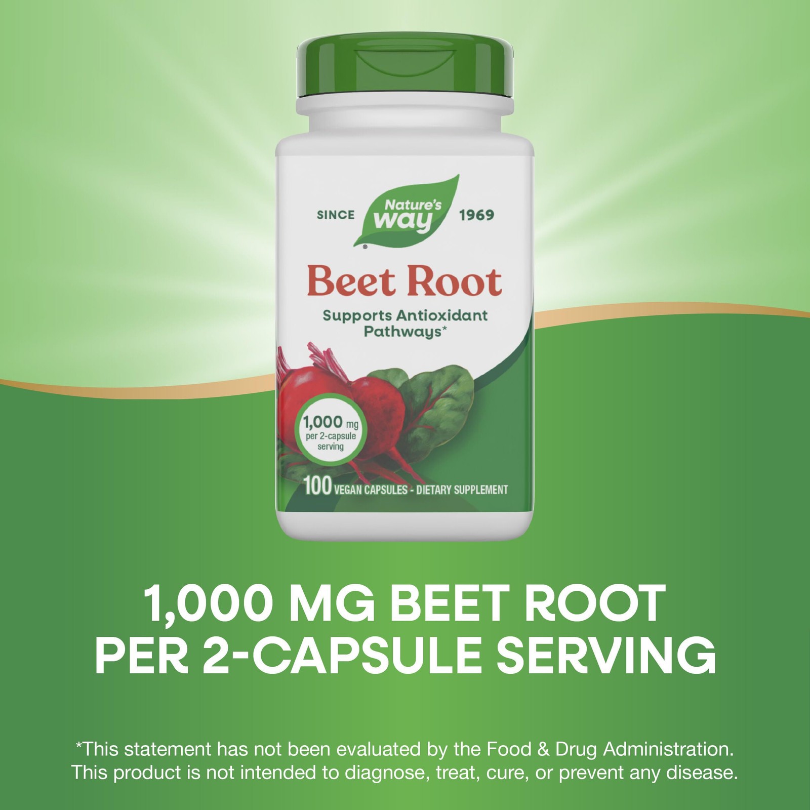 10/29 Nature’s Way Beet Root Capsules, Supports Antioxidant Pathways*, Helps Neu