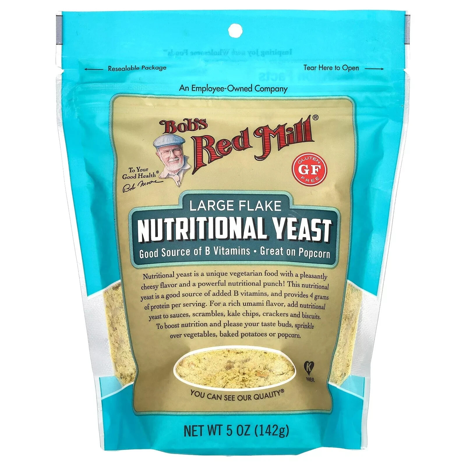 Bob’s Red Mill Large Flake Nutritional Yeast 5 oz Pkg – VEGAN cheesy – 7/17/2026