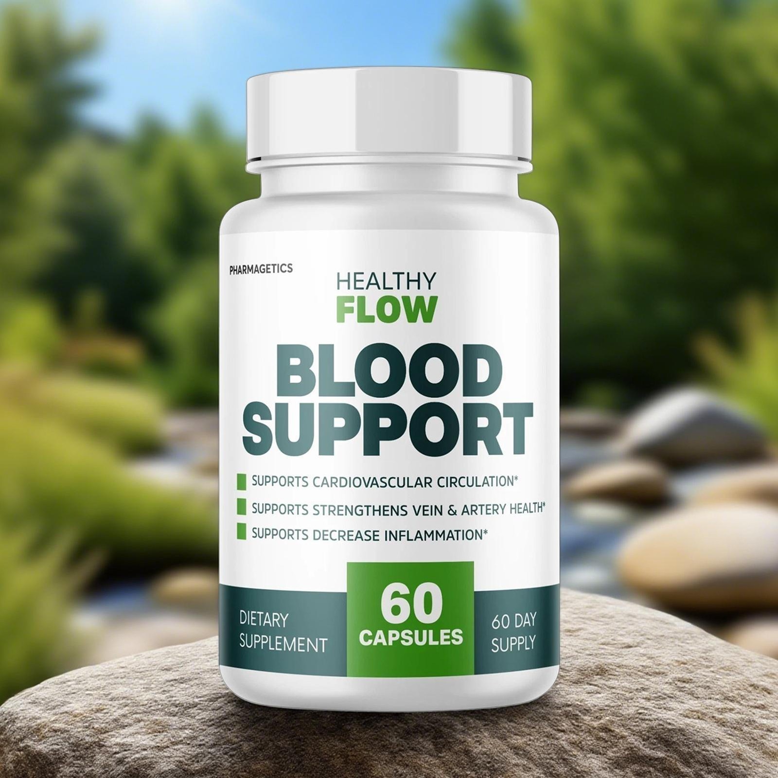 2Pack Healthy Flow Blood Support, Cardiovascular Circulation 120 softgels SKY