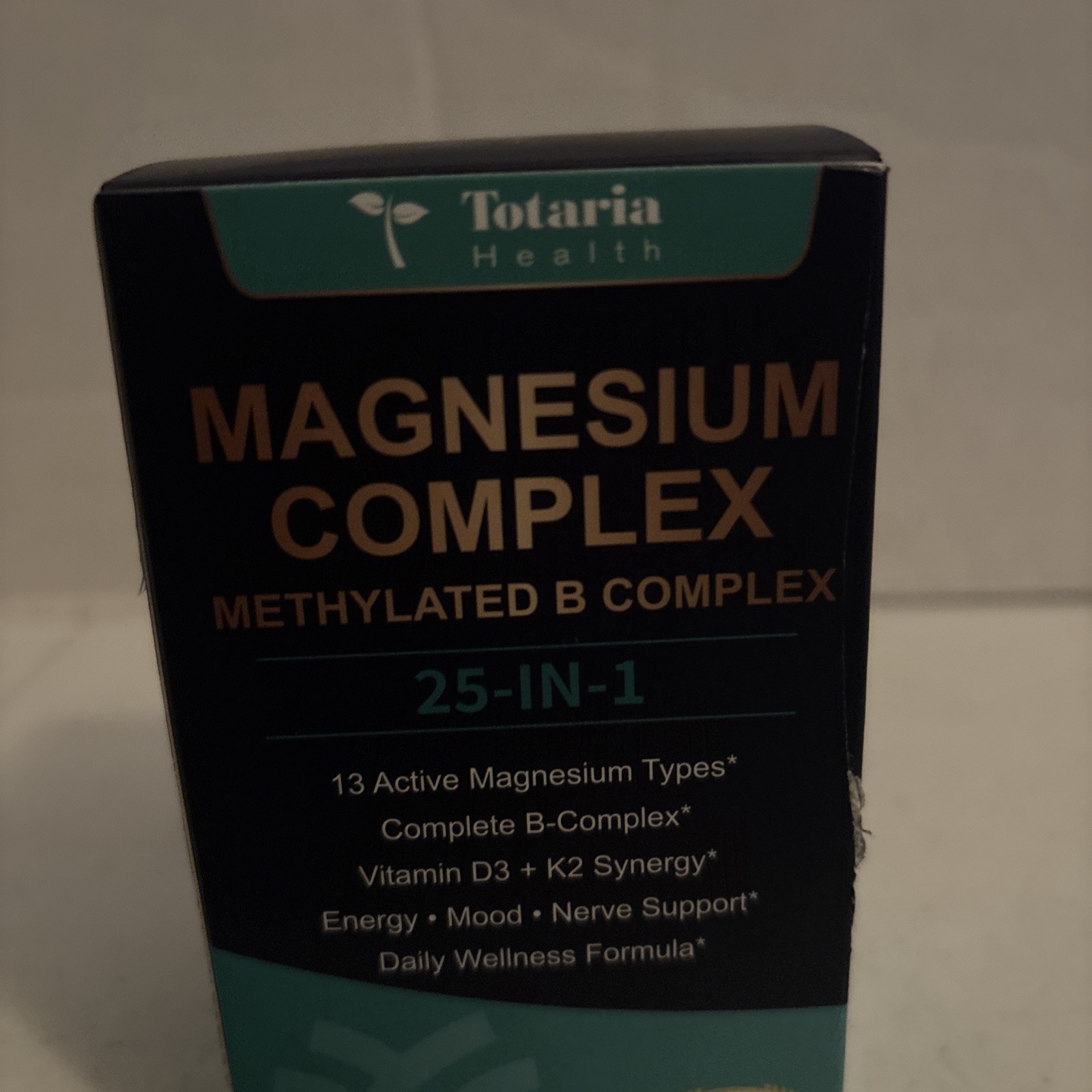 Totaria Magnesium Complex 25 in 1 Methylated B Complex 120 Capsules Exp 03/2028