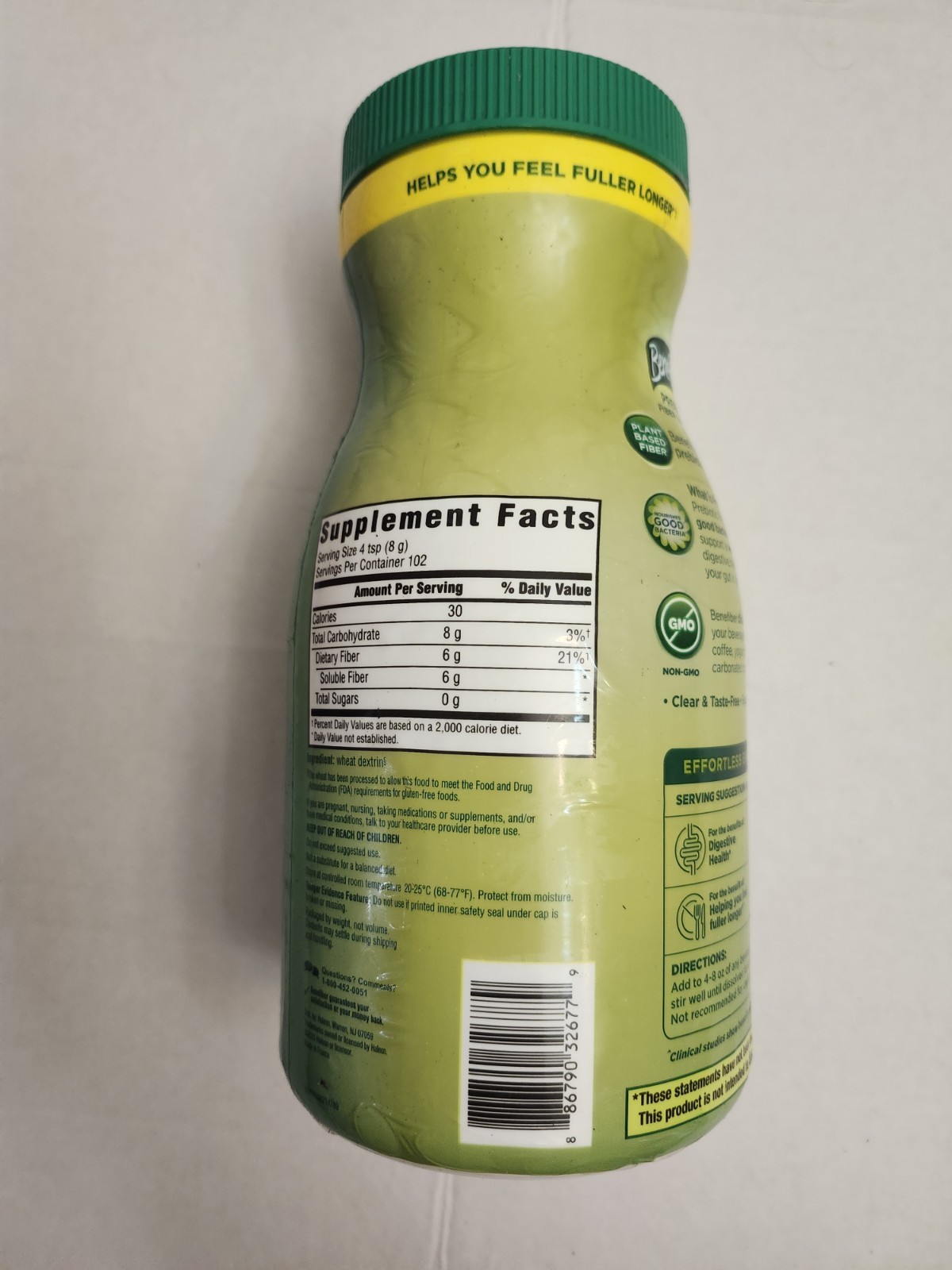 Benefiber Fiber Supplement Powder – 410 Teaspoons – 28.9 Oz – Exp Oct 2028