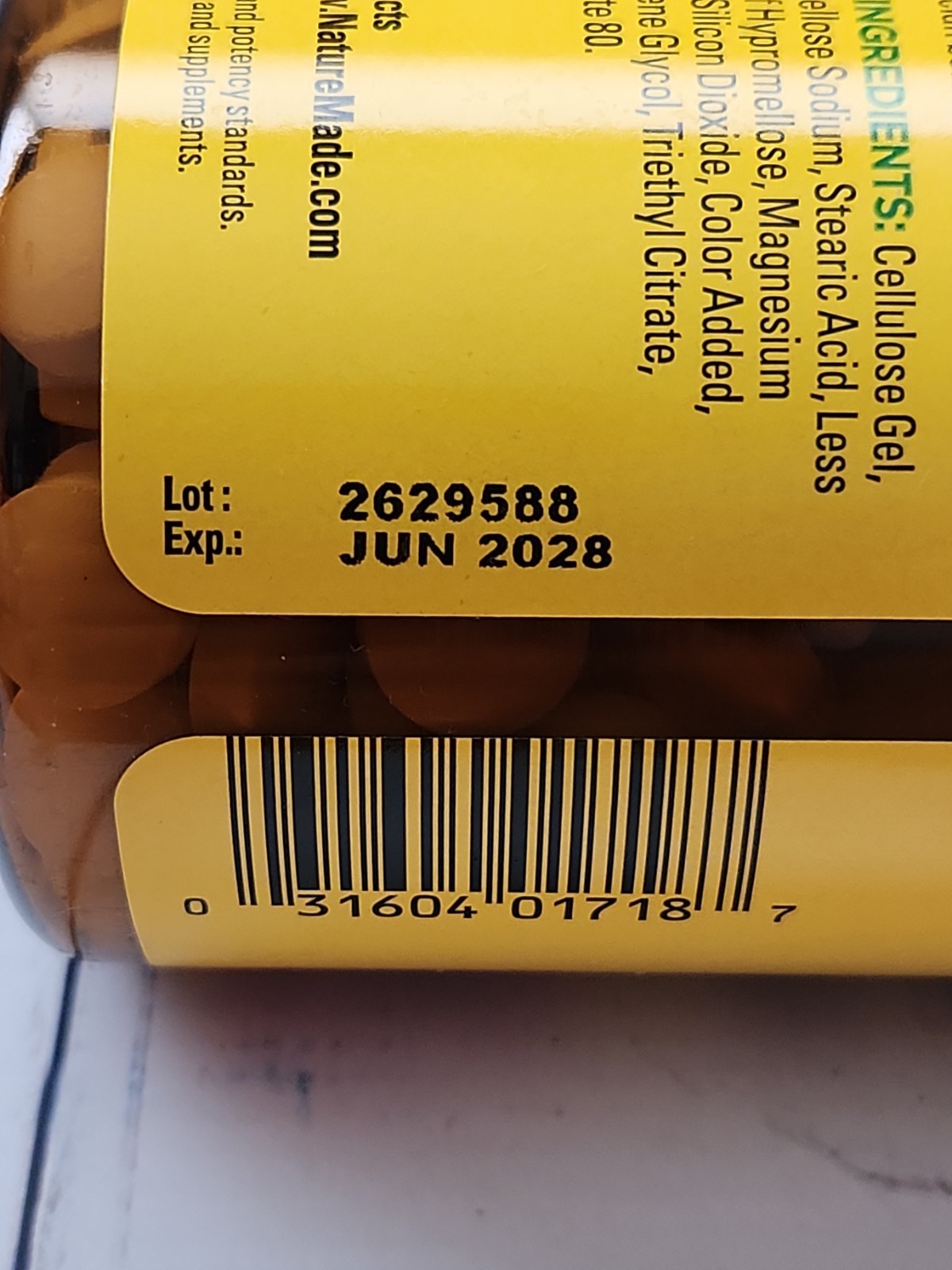 Nature Made Magnesium 250 Mg 200 Tablets, Exp: 06-2028