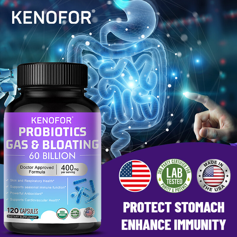 60 Billion Live Probiotics – for Men and Women Daily Digestive Health