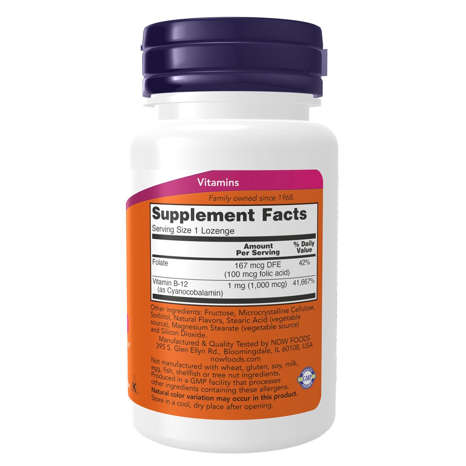 NOW FOODS Vitamin B-12 1000 mcg 100 Lozenges