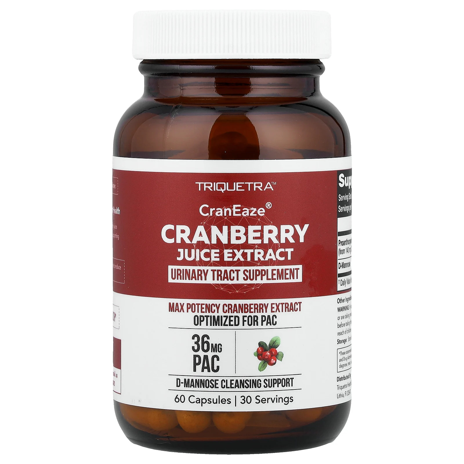 CranEaze®, Cranberry Juice Extract, 60 Capsules