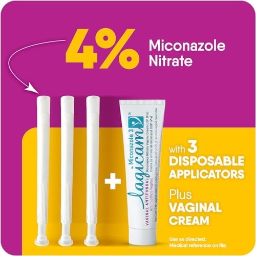 Yeast Infection Treatment 3-Day Miconazole Nitrate Vaginal Cream 3 Applicators