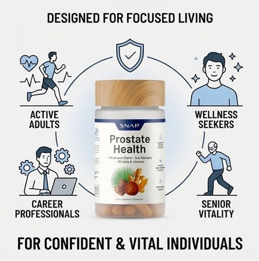 SNAP Prostate Health 2-Pack Saw Palmetto Mushroom Blend Men’s Support 180 Caps
