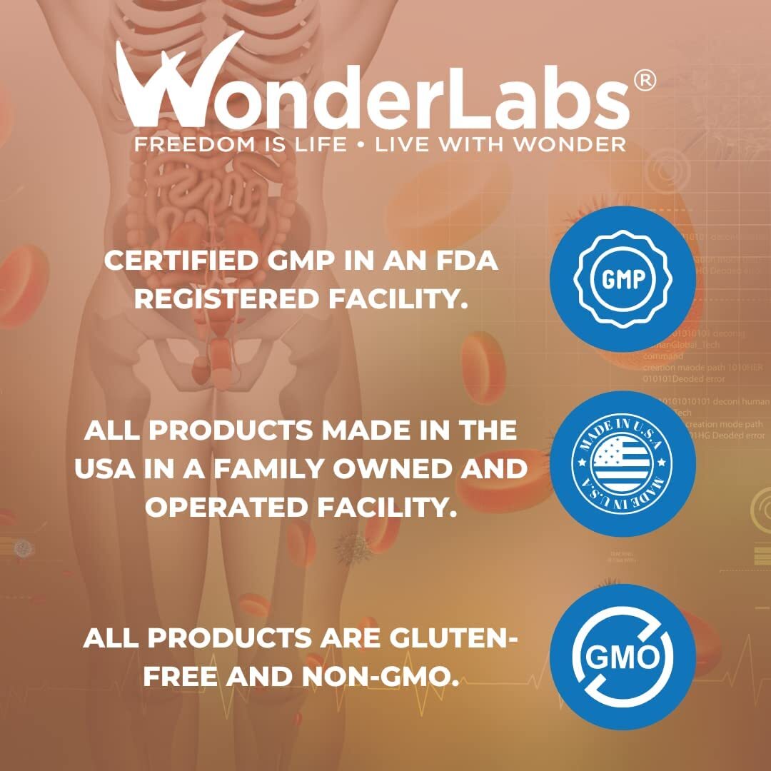 Wonder Laboratories Proteolytic Enzymes Bromelain Papain Pancreatin Trypsin