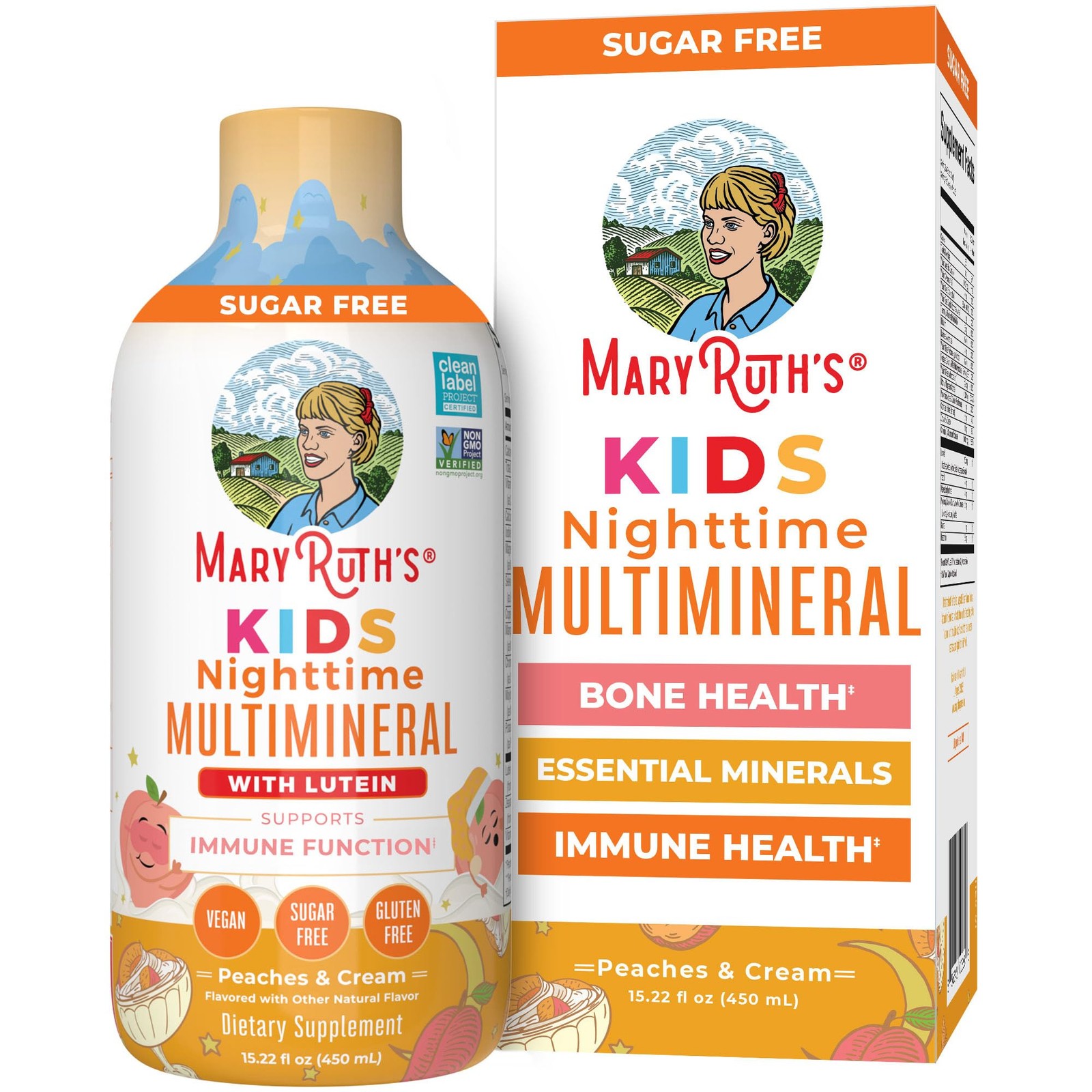 MaryRuth’s Kids Liquid Nighttime Multimineral, Bone Health, 15.22 Fl Oz | Bon…