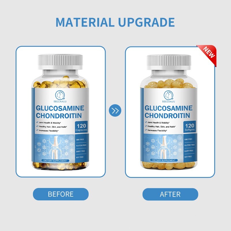 Glucosamine Chondroitin MSM 1500mg Vitamin D3 Triple Strength Joint Support Caps
