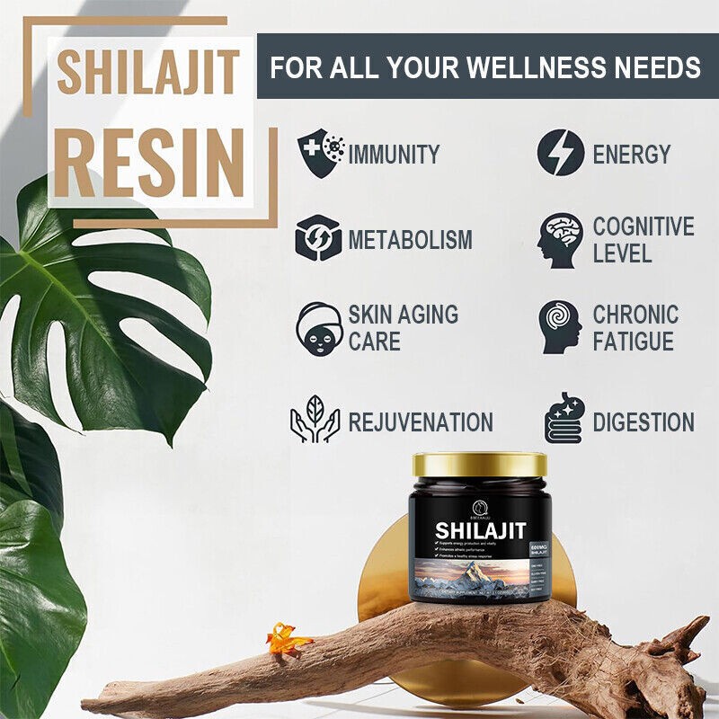 100% Pure Himalayan Shilajit, Soft Resin, Organic, Extremely Potent, Fulvic Acid