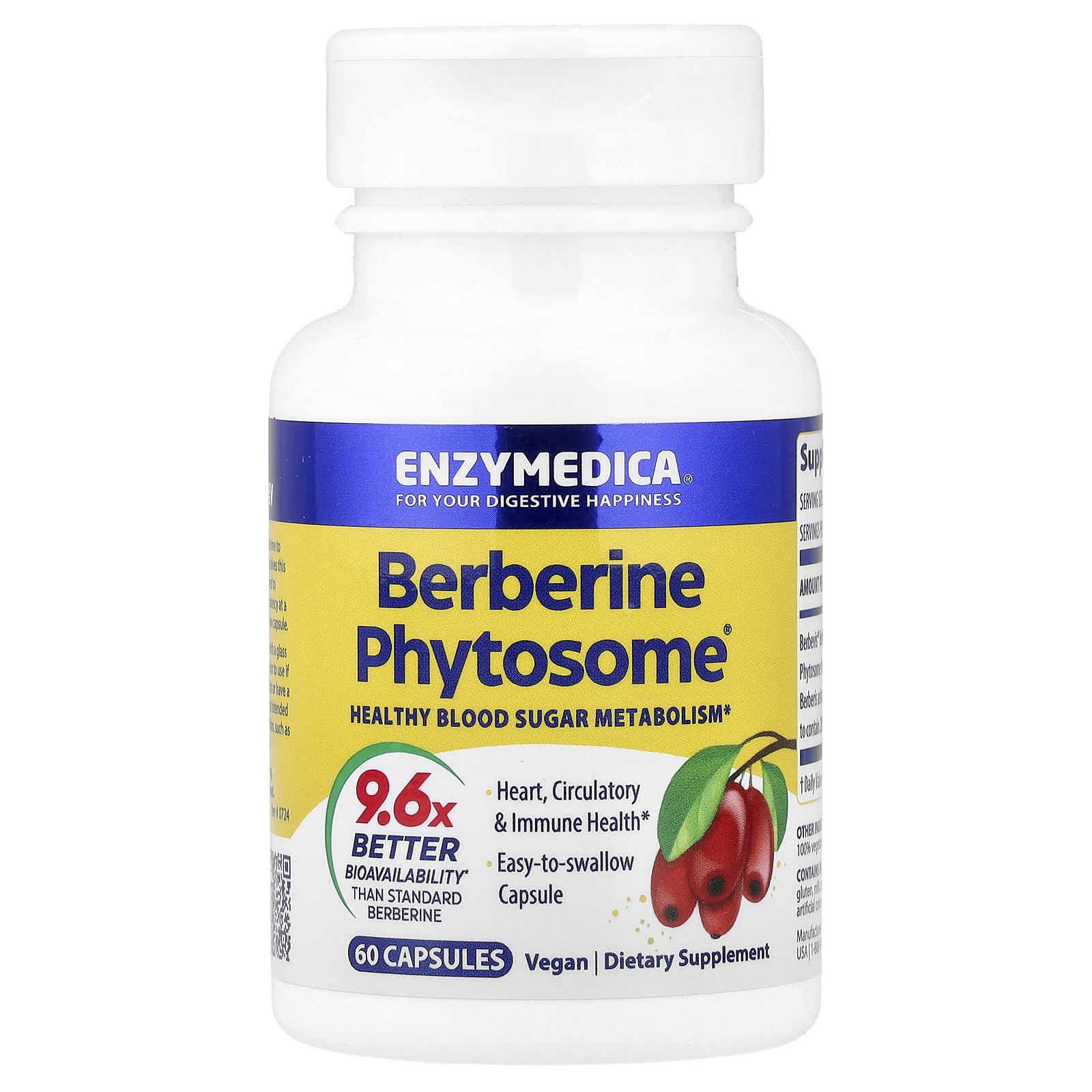 Berberine Phytosome, 60 Capsules