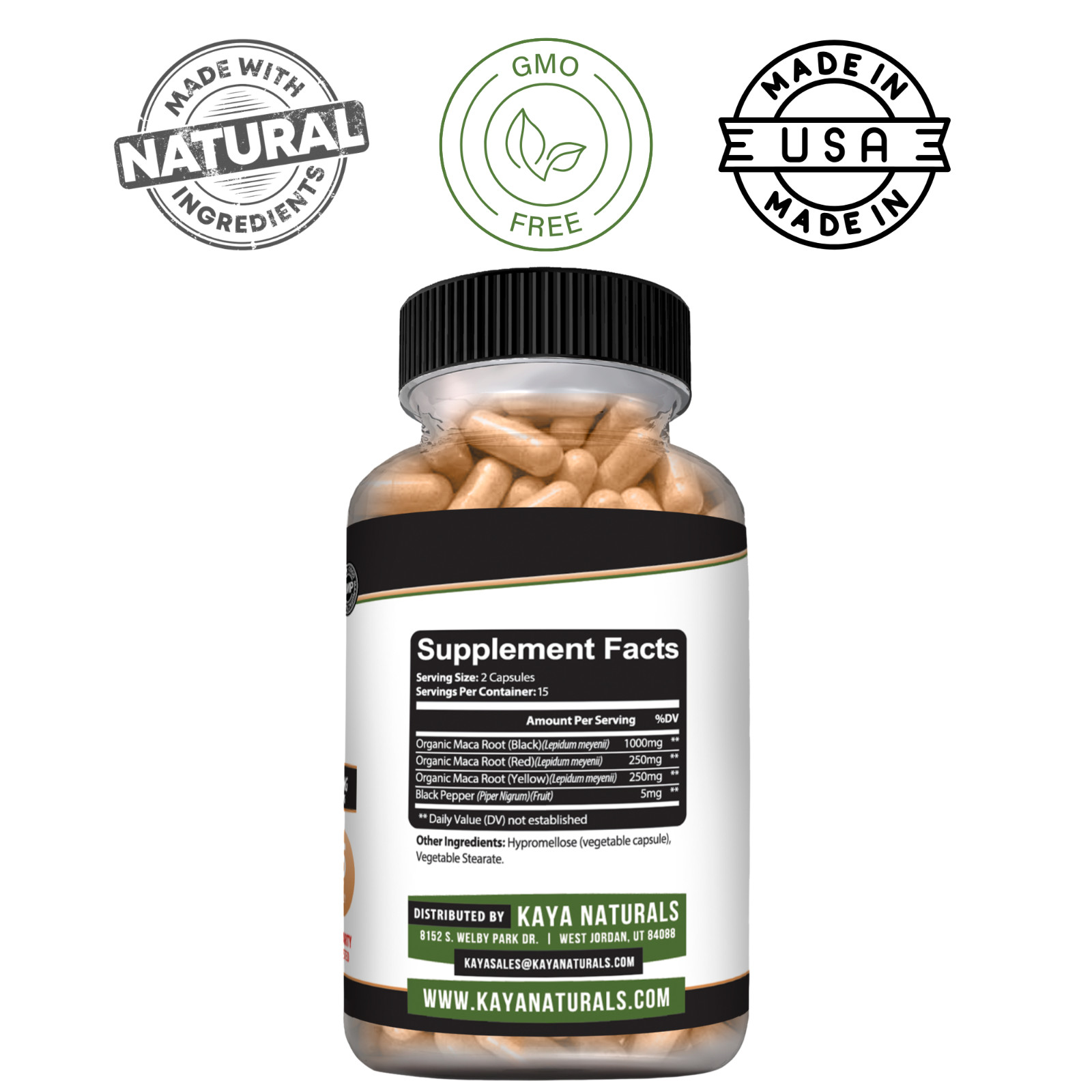 MACA Plus Supplement 30ct, Assist Sexual Well-being, Healthy Energy & Endurance