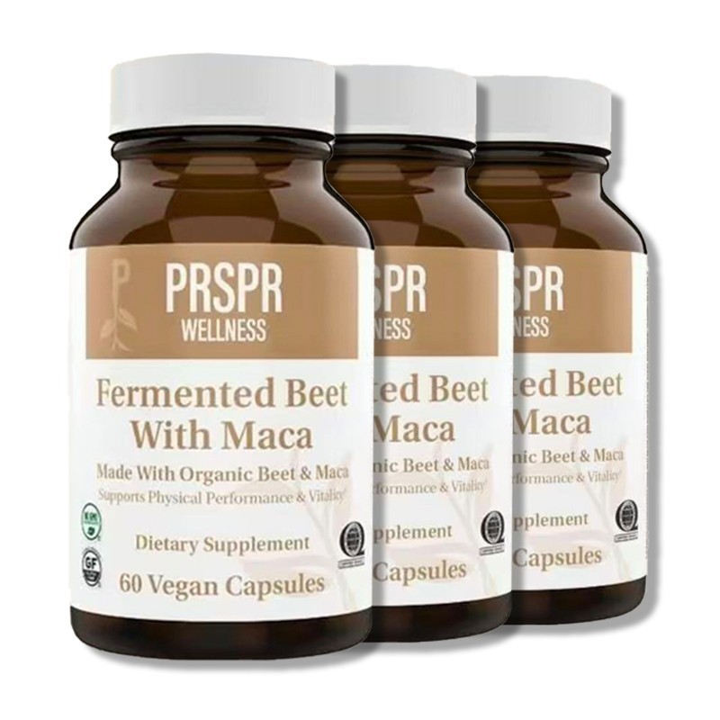 NEW Beet Root & Maca Vegan Capsules – 60 for Enhanced Health & Performance+