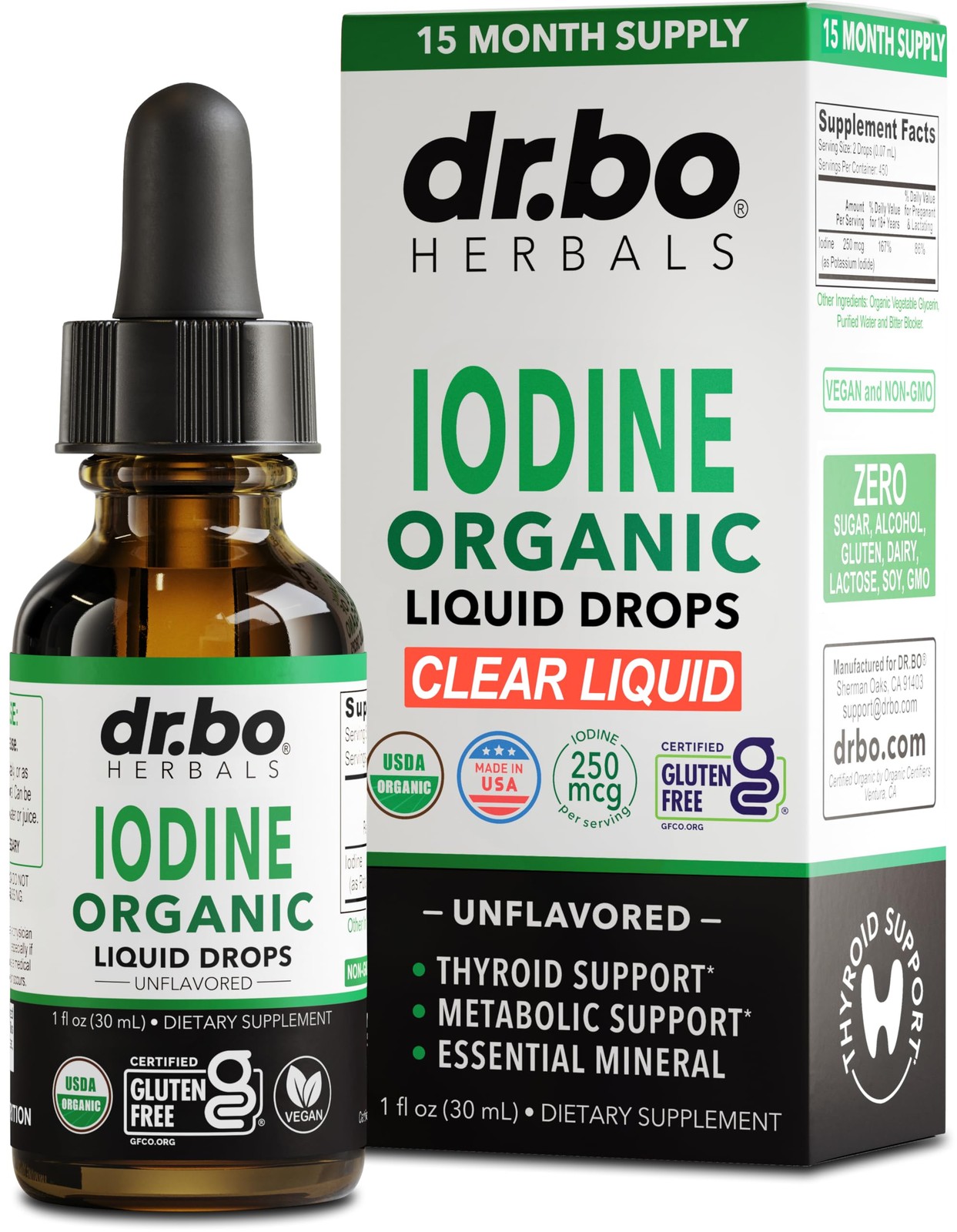 Iodine Liquid Drops Potassium Iodide – 1 Year Supply Pure 1 Fl Oz (Pack of 1)