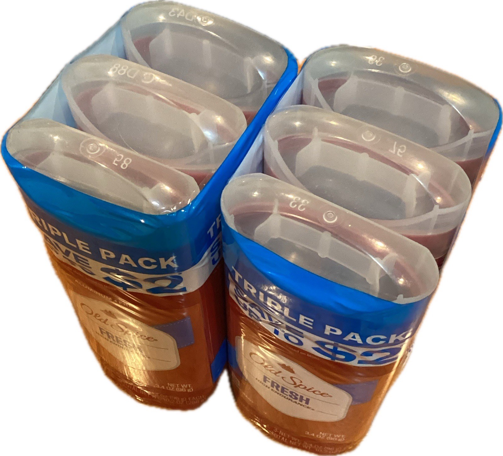 6 x Old Spice Aluminum Free Deodorant For Men, High 3.4 Ounce 2 (Packs of 3)
