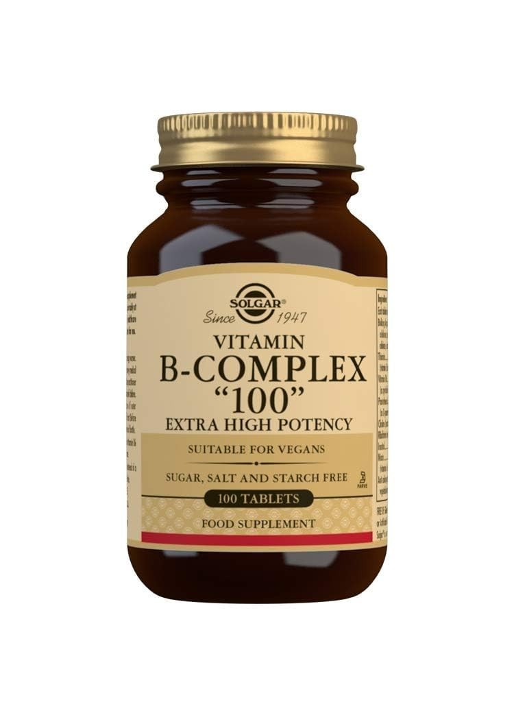 B-Complex Vitamins 100 Tablets – Energy Support, Stress Relief, Immune Boost