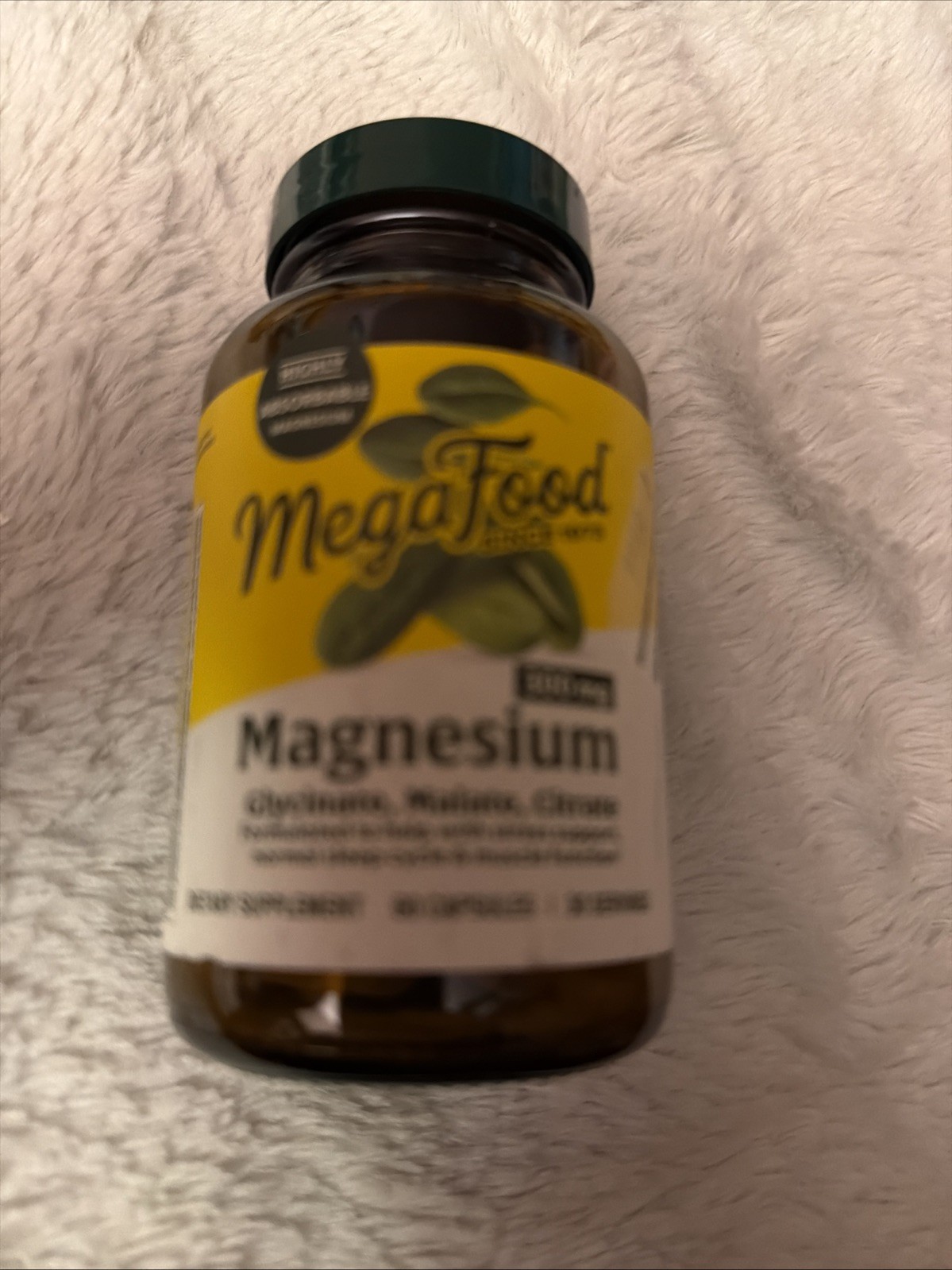 MegaFood Magnesium – Glycinate – Citrate – Malate 300mg Supplement – Exp 07/2026