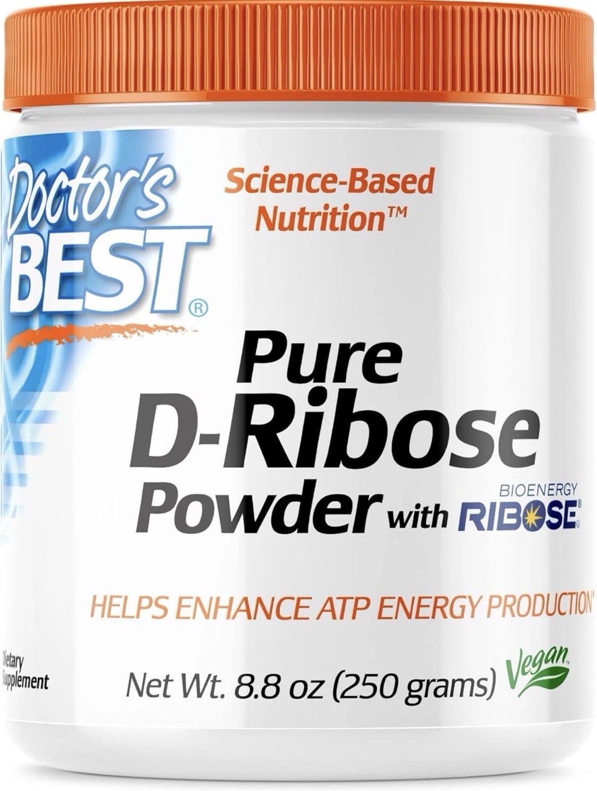Doctor’s Best D-Ribose with Bioenergy Ribose, Non-Gmo, Vegan, 8.8oz Exp 02/2026
